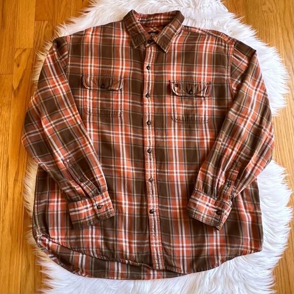 GorpCore Men’s Timberland Plaid Flannel Size XL - Picture 1 of 4
